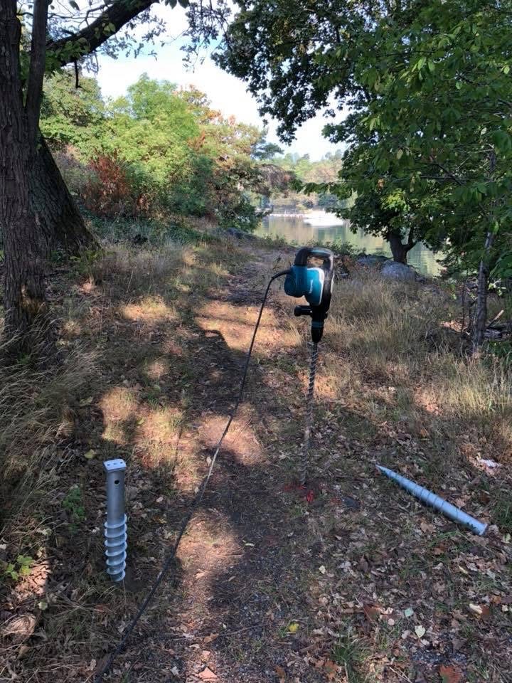 jordskruv markskruv skruvplint altan friggebod attefallare staket BRF 